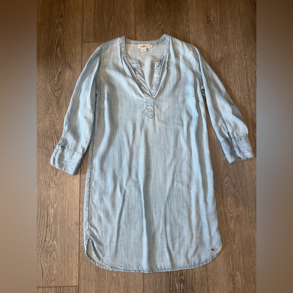 Vineyard Vines Light Denim Tunic Dress